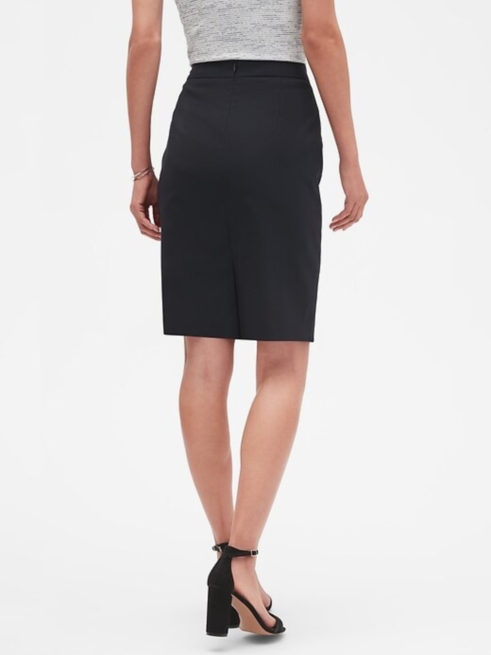 Banana Republic Black Sloan Stretch Pencil Skirt